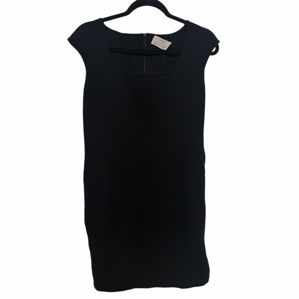 Barneys New York Black Italian‎ Knit Sheath Dress vintage size small